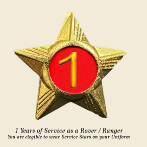 Rovers / Rangers Service Stars Pins – 1 Year
