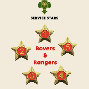Rovers / Rangers Service Stars Pins – 1 Year