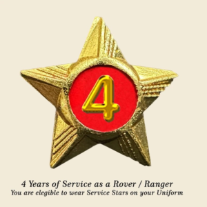 Rovers / Rangers Service Stars Pins – 4 Year