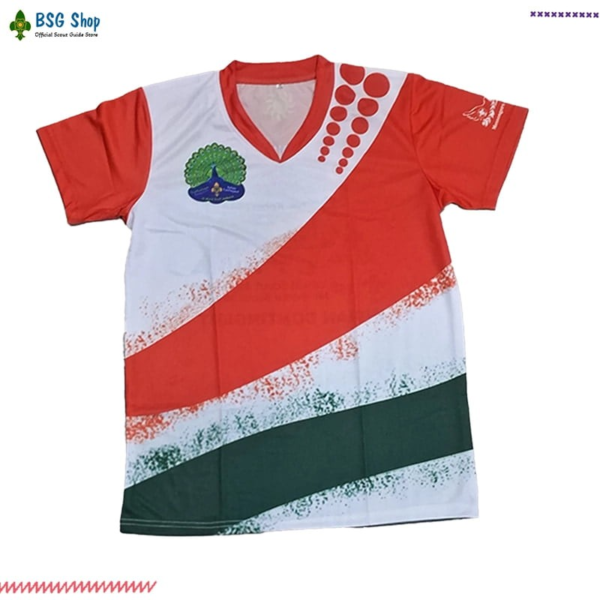 T-Shirt Round Neck Full Printed 25 World Scout Jamboree Contingent - Image 2